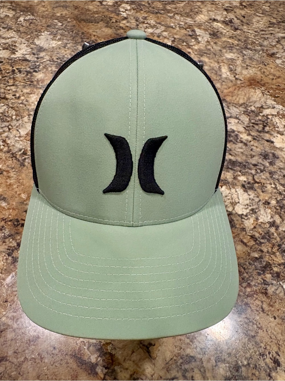 Hurley Men's Mint Green Trucker Hat with Black Logo